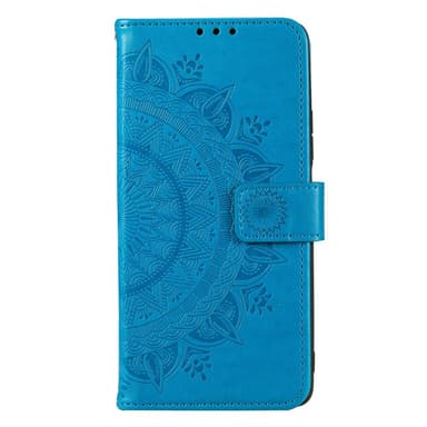 SKALO Motorola Moto E32/E32s Mandala Plånboksfodral - Blå