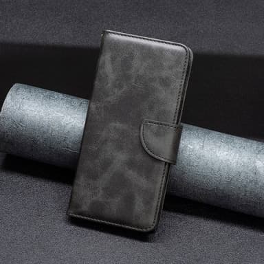 SKALO Xiaomi 12 Pro Plånboksfodral i PU-Läder - Svart