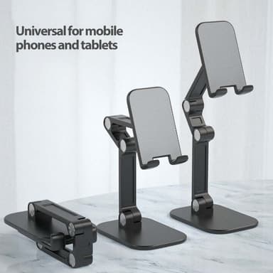 NÖRDIC Justerbart vikbart universiellt bordsstativ för mobiltelefon surfplattor Iphone Ipad hållare roterbar mobilstativ