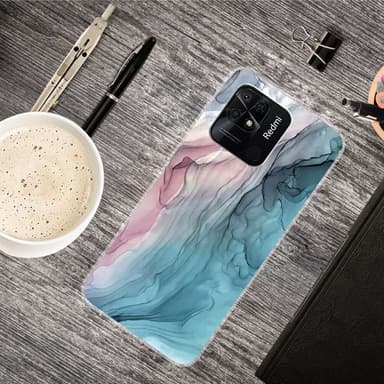 SKALO Xiaomi Redmi 10C Marmor TPU-skal - Motiv 2