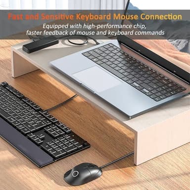NÖRDIC USB 3.0 4port 5Gbps hubb 35cm kabel svart