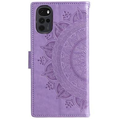 SKALO Motorola Moto G22 Mandala Plånboksfodral - Lila