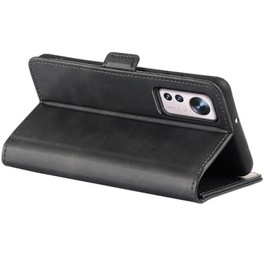 SKALO Xiaomi 12 Pro Premium Plånboksfodral - Svart