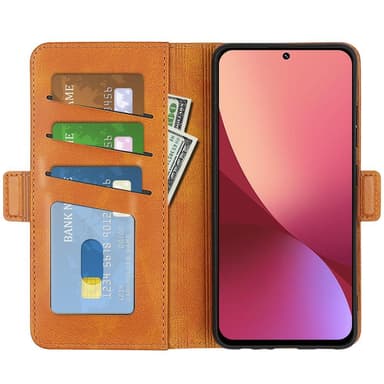 SKALO Xiaomi 12 Premium Plånboksfodral - Ljusbrun