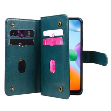 SKALO Xiaomi Redmi 10C 10-FACK Plånboksfodral - Grön