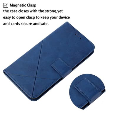 SKALO Xiaomi Redmi 10C Embossed Plånboksfodral i PU-Läder - Blå