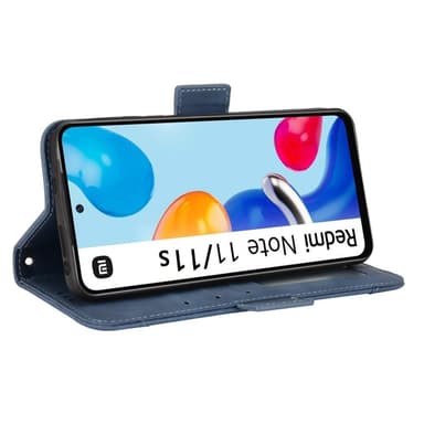 SKALO Xiaomi Redmi Note 11 6-FACK Plånboksfodral - Blå