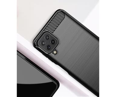 SKALO Samsung A22 4G Armor Carbon Stöttåligt TPU-skal - Röd