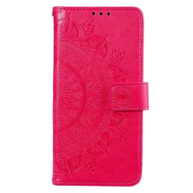 SKALO Xiaomi Redmi 10C Mandala Plånboksfodral - Cerise