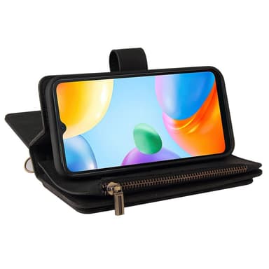 SKALO Xiaomi Redmi 10C Big Wallet 17-FACK Plånboksfodral - Svart