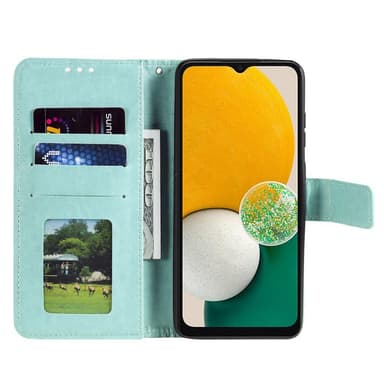 SKALO Samsung A13 4G Mandala Plånboksfodral - Turkos