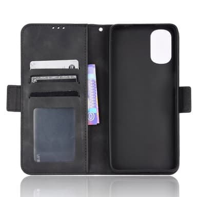 SKALO Motorola Moto G22 6-FACK Plånboksfodral - Svart