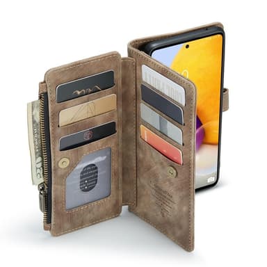 CaseMe Samsung A13 4G CaseMe Big Wallet Plånboksfodral - Brun