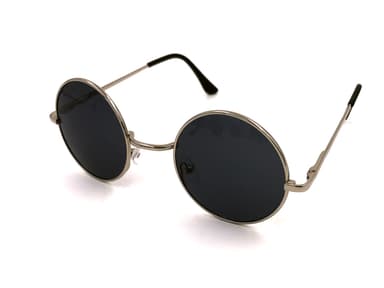 SKALO Runda Solglasögon - Gold/Black