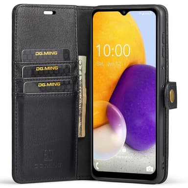 DG MING Samsung A13 4G 2-i-1 Magnet Plånboksfodral - Svart