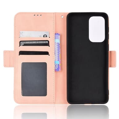 SKALO Motorola Moto E32/E32s 6-FACK Plånboksfodral - Rosa