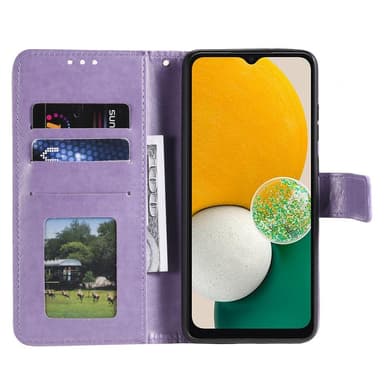 SKALO Samsung A13 4G Mandala Plånboksfodral - Lila
