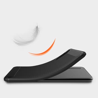 SKALO Huawei P20 Pro Armor Carbon Stöttåligt TPU-skal - Röd