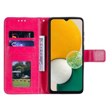 SKALO Samsung A13 4G Mandala Plånboksfodral - Cerise