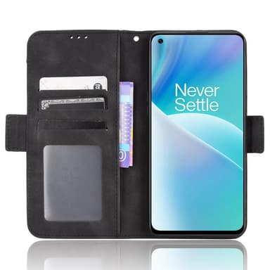 SKALO OnePlus Nord 2T 5G 6-FACK Plånboksfodral - Svart