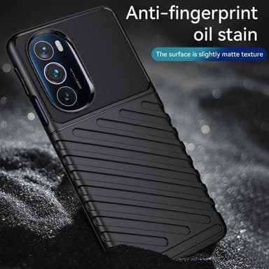 SKALO Motorola Edge 30 Pro Armor Thunder Skal - Svart