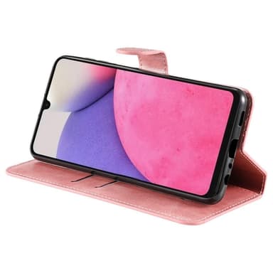 SKALO Samsung A33 5G Klassiskt Plånboksfodral - Roséguld