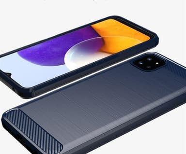 SKALO Samsung A22 5G Armor Carbon Stöttåligt TPU-skal - Grå