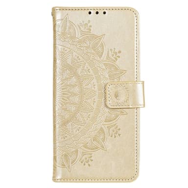 SKALO Motorola Moto G52 Mandala Plånboksfodral - Guld