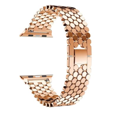 SKALO Fish Scale Metallarmband Apple Watch 38/40/41mm - Roséguld