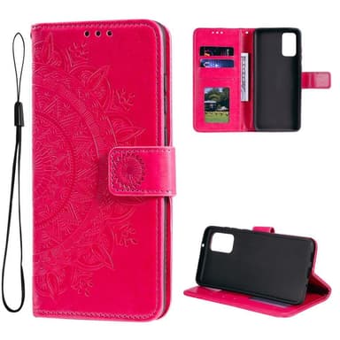 SKALO Samsung A13 4G Mandala Plånboksfodral - Cerise