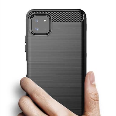 SKALO Samsung A22 5G Armor Carbon Stöttåligt TPU-skal - Grå