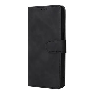 SKALO Motorola Moto G22 Matt PU-Läder Plånboksfodral - Svart