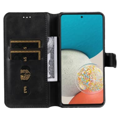 SKALO Samsung A53 5G Klassiskt Plånboksfodral - Svart
