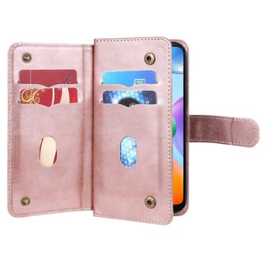 SKALO Xiaomi Redmi 10C 10-FACK Plånboksfodral - Roséguld