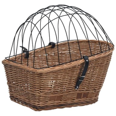 vidaXL Cykelkorg för pakethållaren med dyna 55x31x36
