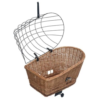 vidaXL Cykelkorg för pakethållaren med dyna 55x31x36