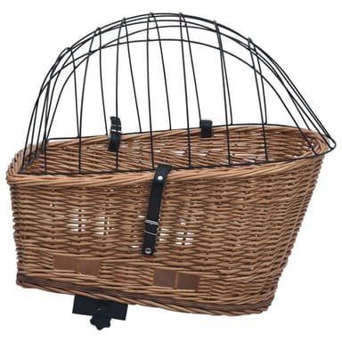 vidaXL Cykelkorg för pakethållaren med dyna 55x31x36