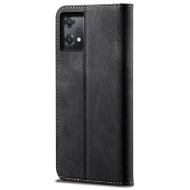 SKALO OnePlus Nord CE 2 Lite 5G Jeans Plånboksfodral - Svart