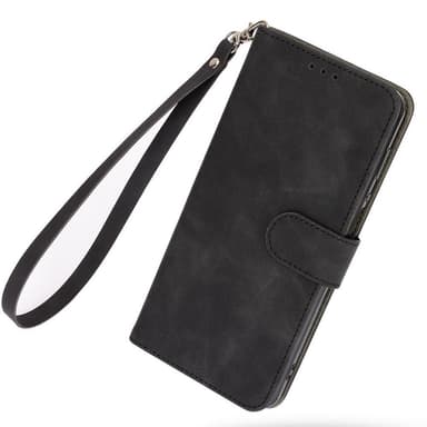 SKALO OnePlus Nord CE 2 Lite 5G Matt PU-Läder Plånboksfodral - Svart