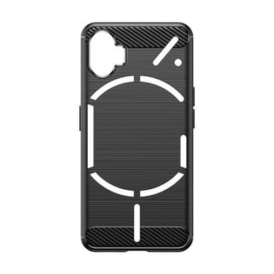 SKALO Nothing Phone (1) Armor Carbon Stöttåligt TPU-skal - Svart