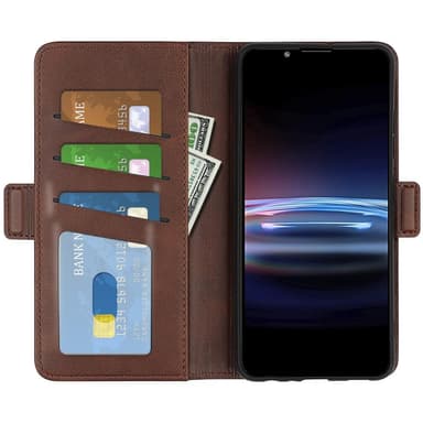 SKALO Sony Xperia PRO-I Premium Plånboksfodral - Brun