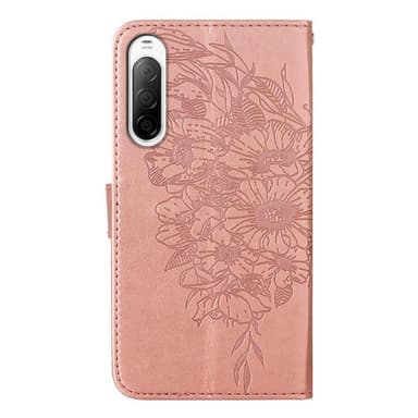 SKALO Sony Xperia 10 IV Mandala Plånboksfodral - Roséguld