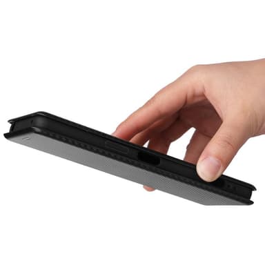 SKALO Sony Xperia 1 IV Carbon Fiber Plånboksfodral - Svart