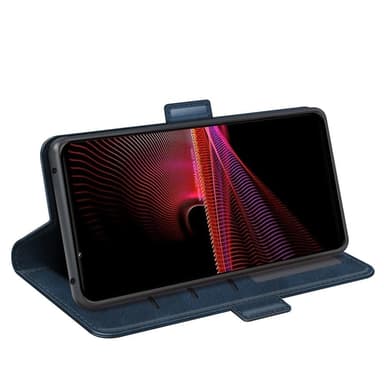 SKALO Sony Xperia 1 IV Premium Plånboksfodral - Blå