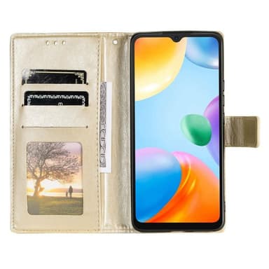SKALO Xiaomi Redmi 10C Mandala Plånboksfodral - Guld