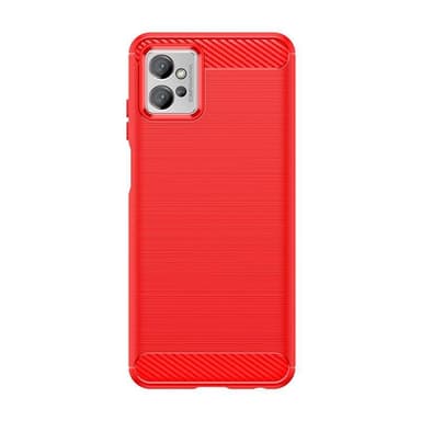SKALO Motorola Moto G32 Armor Carbon Stöttåligt TPU-skal - Röd