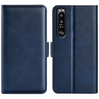 SKALO Sony Xperia 1 IV Premium Plånboksfodral - Blå