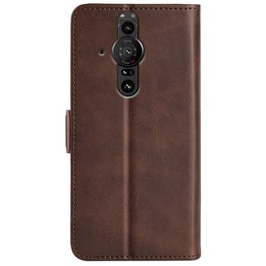 SKALO Sony Xperia PRO-I Premium Plånboksfodral - Brun