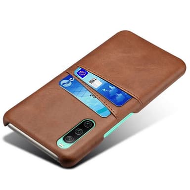 SKALO Sony Xperia 10 IV PU-Läder Korthållare Skal - Brun