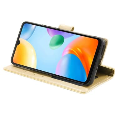 SKALO Xiaomi Redmi 10C Mandala Plånboksfodral - Guld